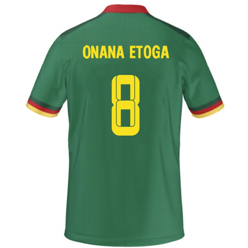 Danxen Kinder Kamerun Loic Onana Etoga #8 Grün Heimtrikot Trikot 24-26 T-Shirt Schweiz