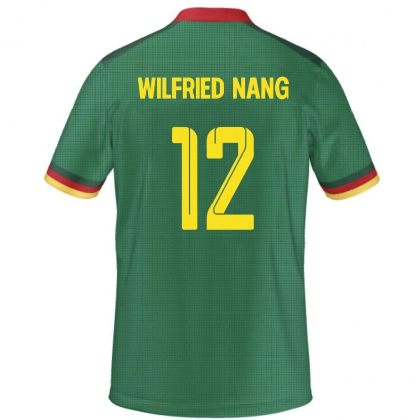 Danxen Kinder Kamerun Toni Wilfried Nang #12 Grün Heimtrikot Trikot 24-26 T-Shirt Schweiz