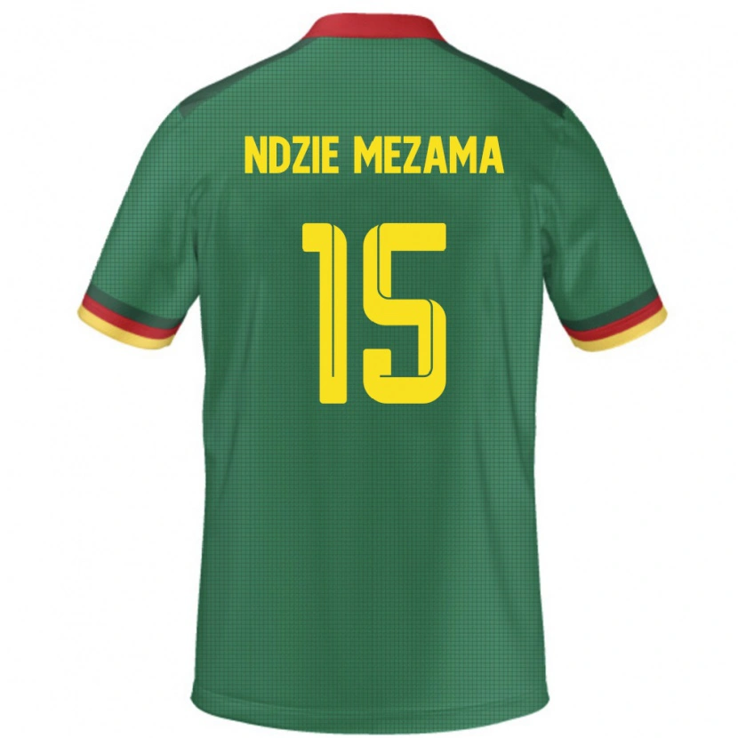 Danxen Kinder Kamerun Fabrice Ndzie Mezama #15 Grün Heimtrikot Trikot 24-26 T-Shirt Schweiz