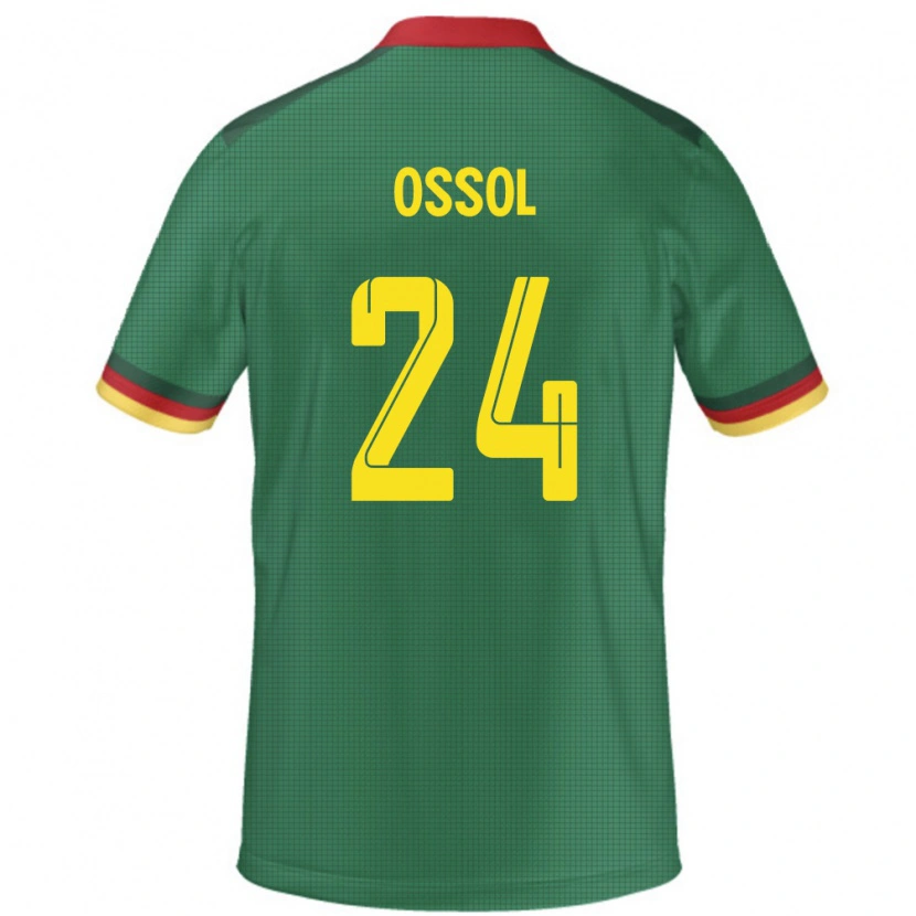Danxen Kinder Kamerun Kevine Ossol #24 Grün Heimtrikot Trikot 24-26 T-Shirt Schweiz