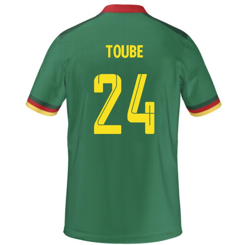 Danxen Kinder Kamerun Godefroy Toube #24 Grün Heimtrikot Trikot 24-26 T-Shirt Schweiz