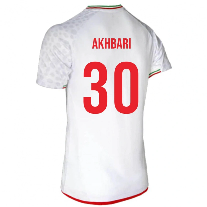 Danxen Kinder Iran Mohammadreza Akhbari #30 Weiß Heimtrikot Trikot 24-26 T-Shirt Schweiz