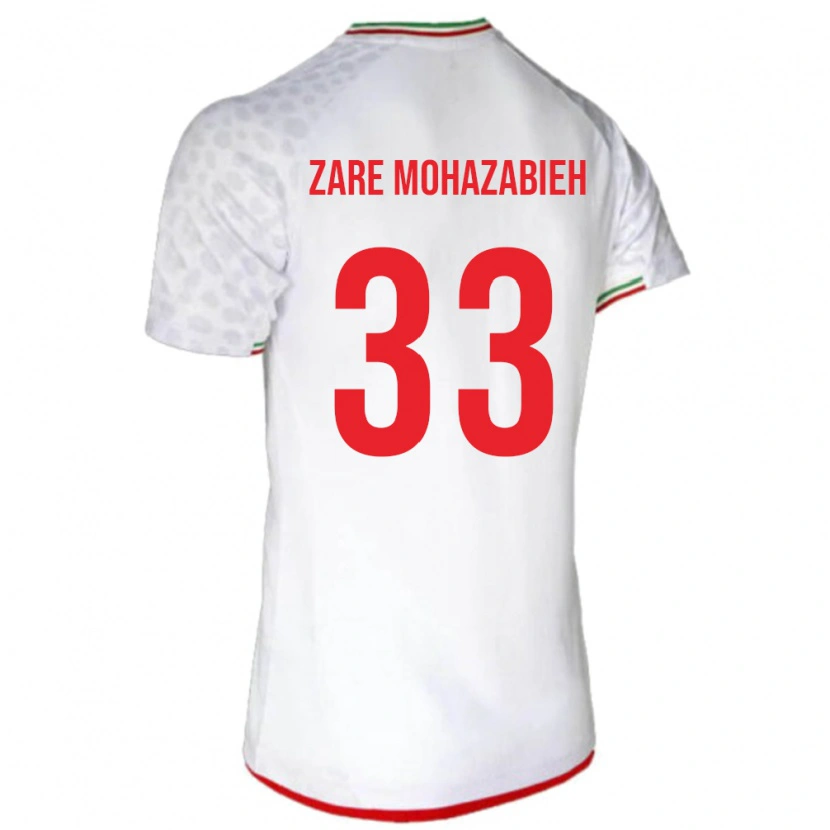 Danxen Kinder Iran Mehdi Zare Mohazabieh #33 Weiß Heimtrikot Trikot 24-26 T-Shirt Schweiz