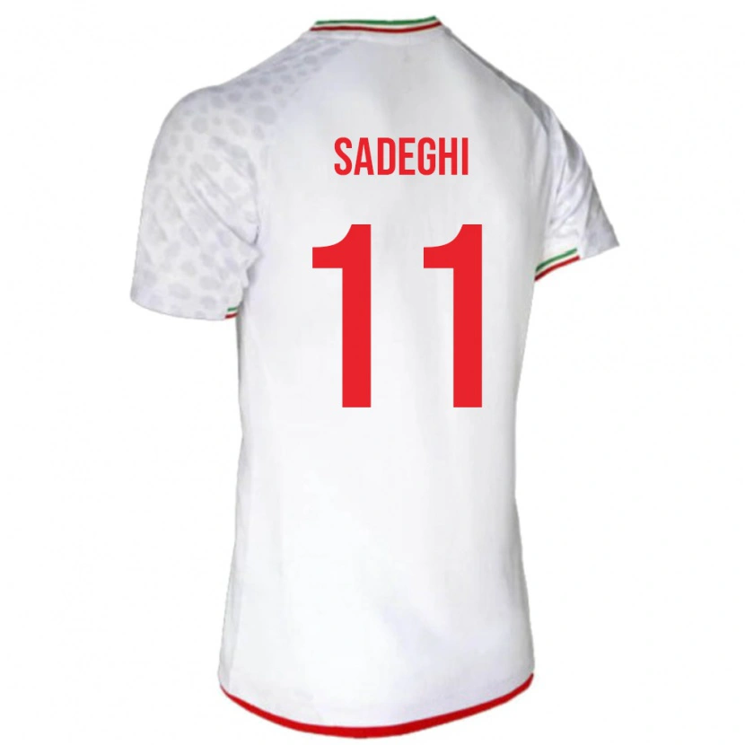 Danxen Kinder Iran Mahan Sadeghi #11 Weiß Heimtrikot Trikot 24-26 T-Shirt Schweiz