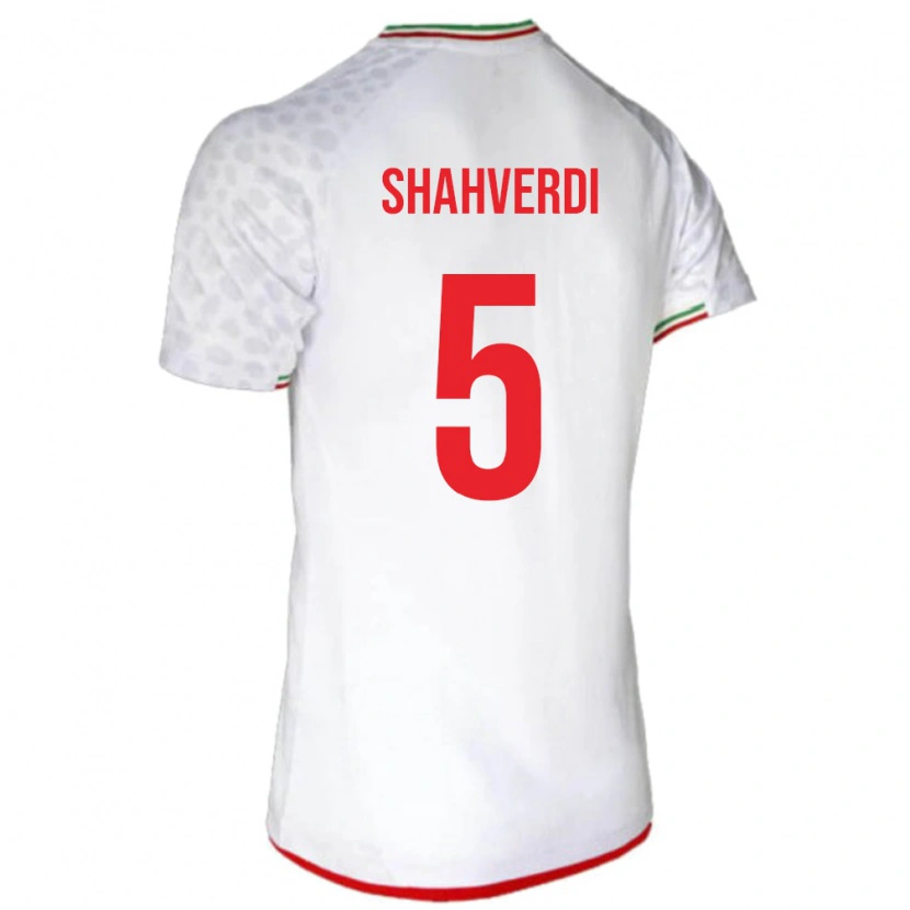 Danxen Kinder Iran Hosein Shahverdi #5 Weiß Heimtrikot Trikot 24-26 T-Shirt Schweiz