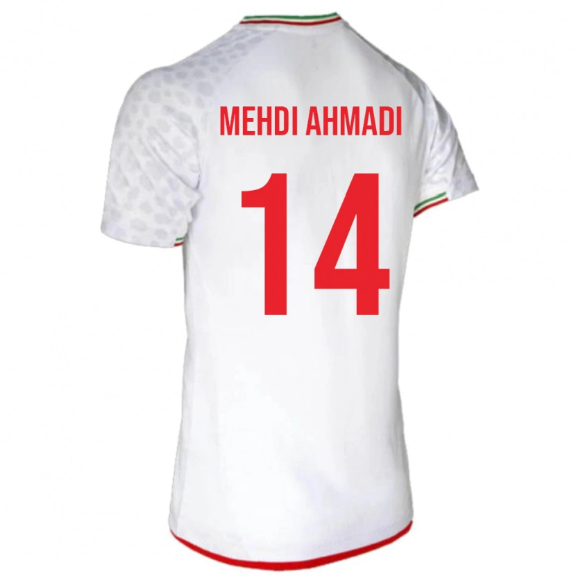 Danxen Kinder Iran Mohammad Mehdi Ahmadi #14 Weiß Heimtrikot Trikot 24-26 T-Shirt Schweiz