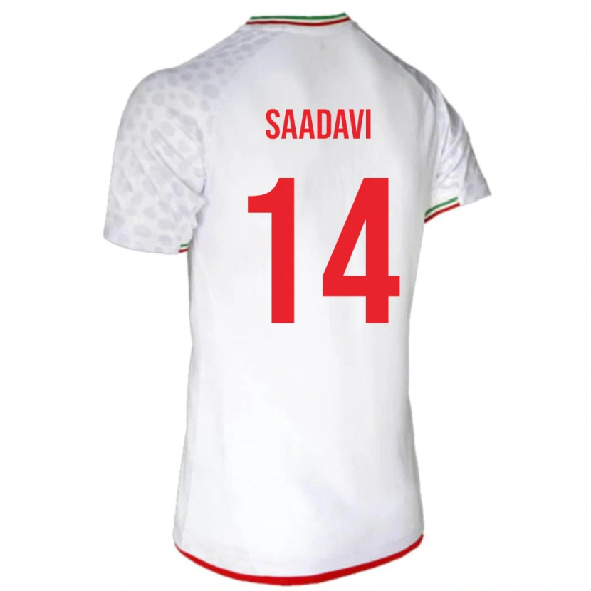 Danxen Kinder Iran Zargham Saadavi #14 Weiß Heimtrikot Trikot 24-26 T-Shirt Schweiz
