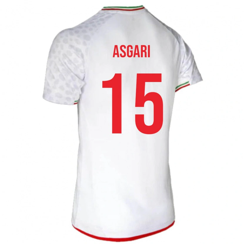 Danxen Kinder Iran Mohammad Asgari #15 Weiß Heimtrikot Trikot 24-26 T-Shirt Schweiz