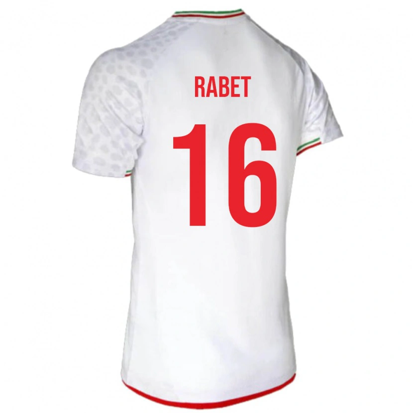 Danxen Kinder Iran Fardin Rabet #16 Weiß Heimtrikot Trikot 24-26 T-Shirt Schweiz