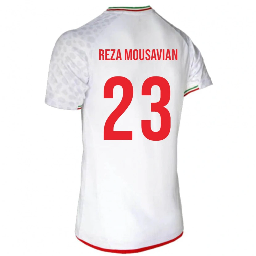 Danxen Kinder Iran Seyed Reza Mousavian #23 Weiß Heimtrikot Trikot 24-26 T-Shirt Schweiz