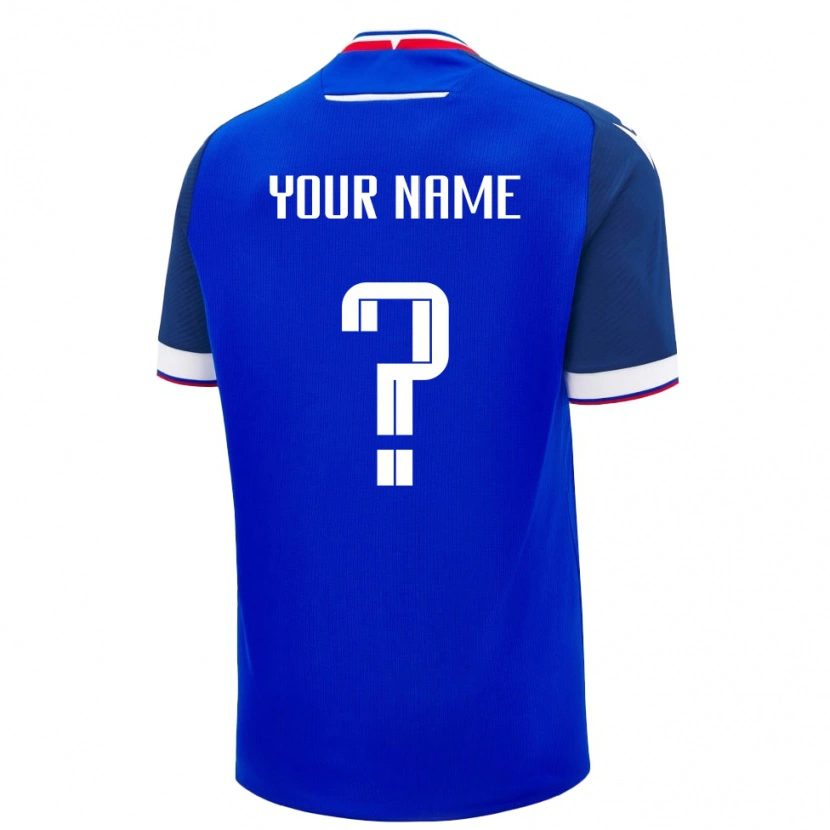 Danxen Kinder Slowakei Ihren Namen #0 Blau Heimtrikot Trikot 24-26 T-Shirt Schweiz