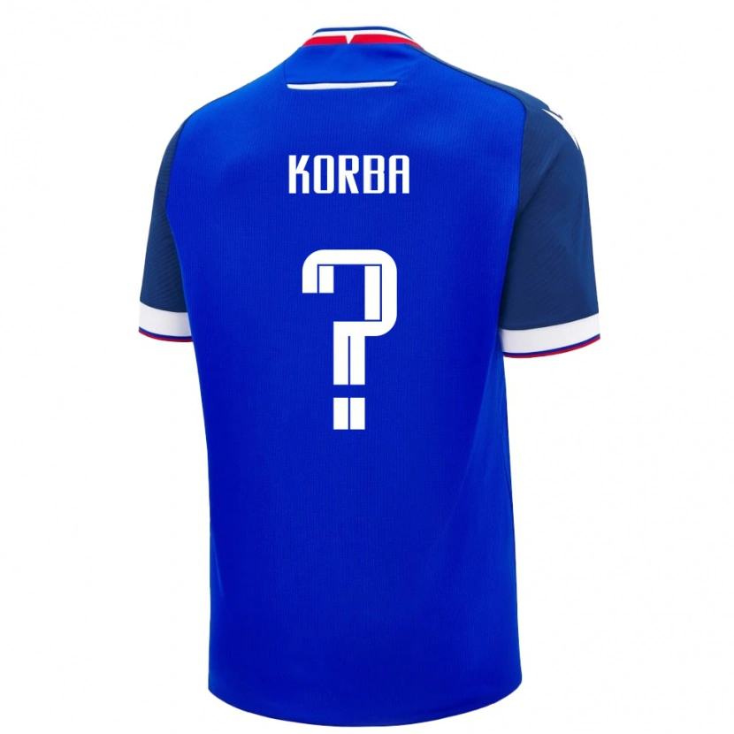 Danxen Kinder Slowakei Rastislav Korba #0 Blau Heimtrikot Trikot 24-26 T-Shirt Schweiz