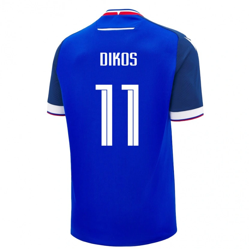 Danxen Kinder Slowakei Maximilian Dikos #11 Blau Heimtrikot Trikot 24-26 T-Shirt Schweiz