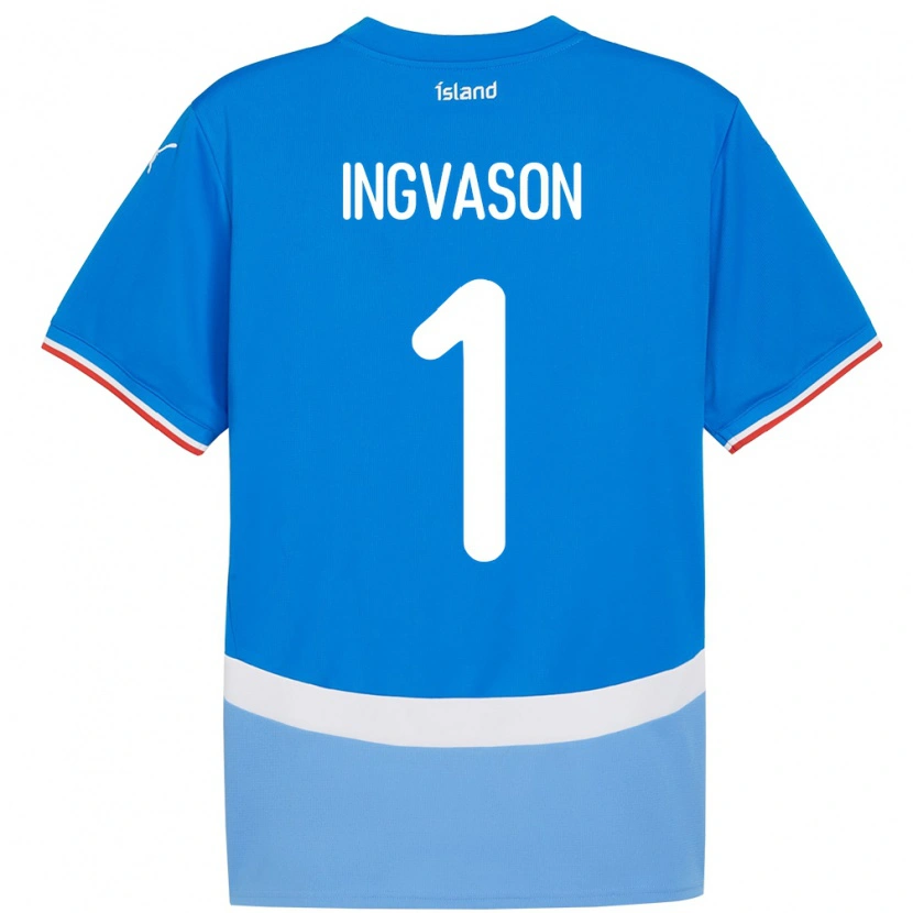 Danxen Kinder Island Sigurdur Ingvason #1 Blau Heimtrikot Trikot 24-26 T-Shirt Schweiz