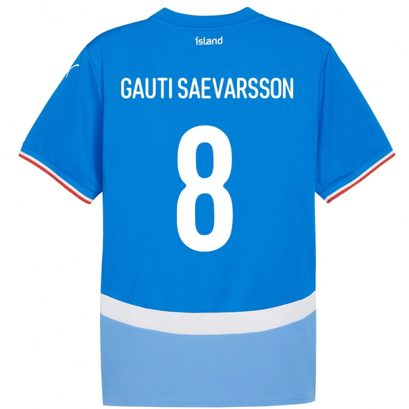 Danxen Kinder Island Gudmar Gauti Saevarsson #8 Blau Heimtrikot Trikot 24-26 T-Shirt Schweiz