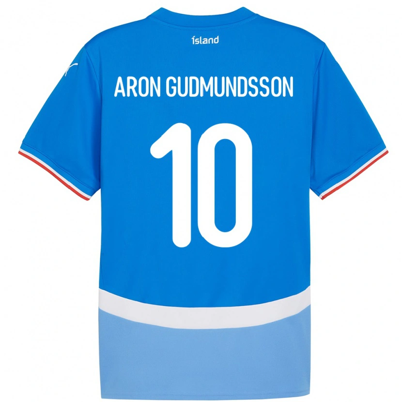 Danxen Kinder Island Eggert Aron Gudmundsson #10 Blau Heimtrikot Trikot 24-26 T-Shirt Schweiz