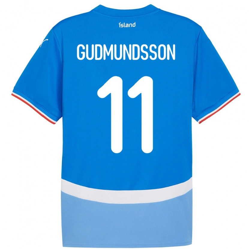 Danxen Kinder Island Galdur Gudmundsson #11 Blau Heimtrikot Trikot 24-26 T-Shirt Schweiz