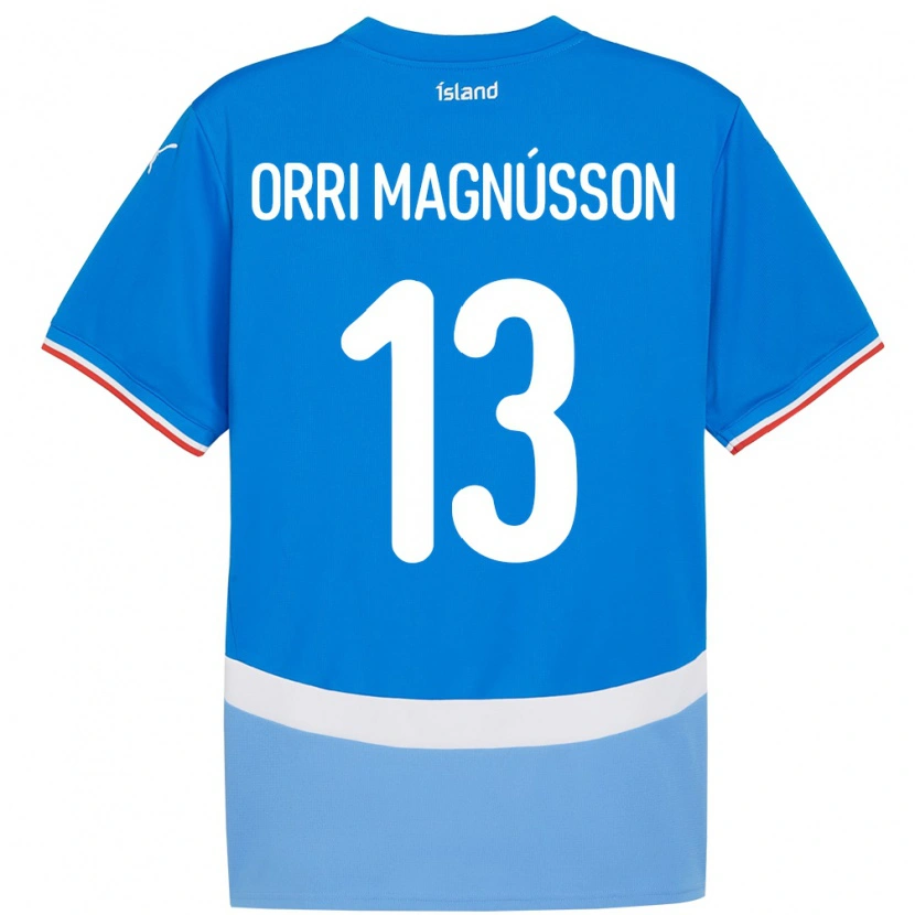 Danxen Kinder Island Ásgeir Orri Magnússon #13 Blau Heimtrikot Trikot 24-26 T-Shirt Schweiz