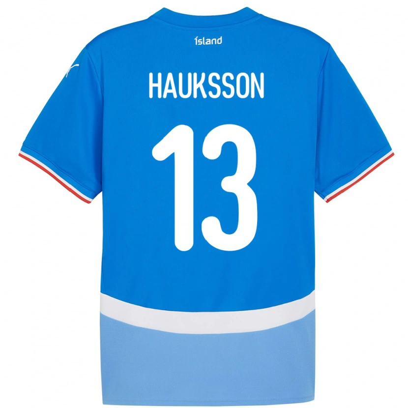 Danxen Kinder Island Bjarki Hauksson #13 Blau Heimtrikot Trikot 24-26 T-Shirt Schweiz