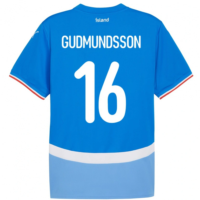 Danxen Kinder Island Jón Breki Gudmundsson #16 Blau Heimtrikot Trikot 24-26 T-Shirt Schweiz