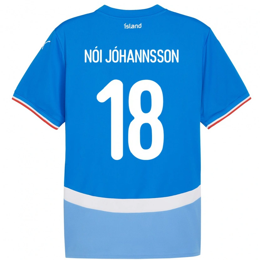 Danxen Kinder Island Sigurdur Nói Jóhannsson #18 Blau Heimtrikot Trikot 24-26 T-Shirt Schweiz