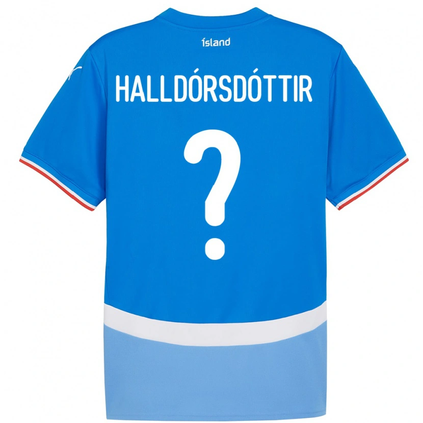 Danxen Kinder Island Ásdís Karen Halldórsdóttir #0 Blau Heimtrikot Trikot 24-26 T-Shirt Schweiz