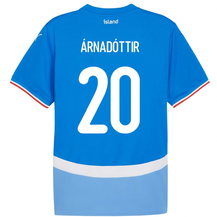 Danxen Kinder Island Guðný Árnadóttir #20 Blau Heimtrikot Trikot 24-26 T-Shirt Schweiz