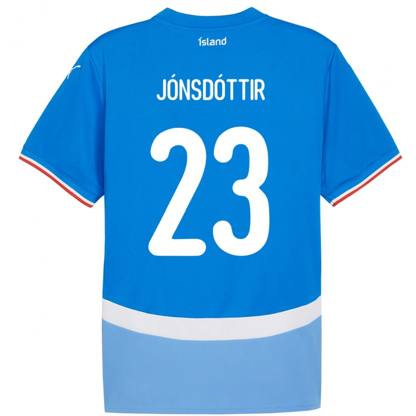 Danxen Kinder Island Sveindís Jane Jónsdóttir #23 Blau Heimtrikot Trikot 24-26 T-Shirt Schweiz