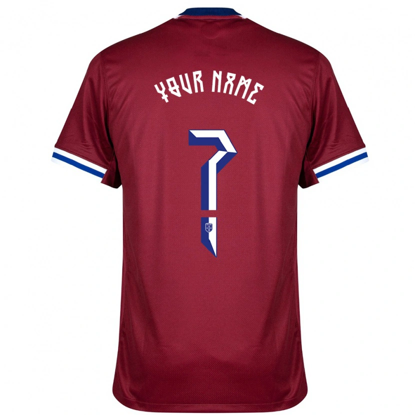 Danxen Kinder Norwegen Ihren Namen #0 Rot Blau Weiß Heimtrikot Trikot 24-26 T-Shirt Schweiz