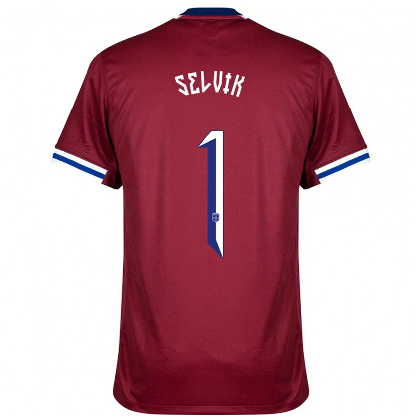 Danxen Kinder Norwegen Egil Selvik #1 Rot Blau Weiß Heimtrikot Trikot 24-26 T-Shirt Schweiz