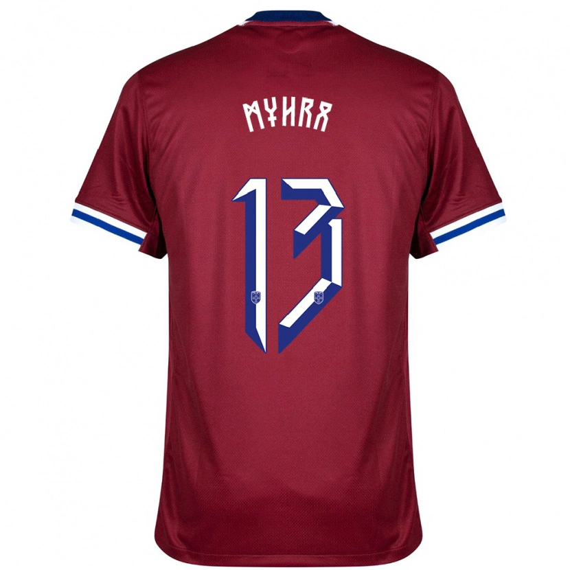 Danxen Kinder Norwegen Viljar Myhra #13 Rot Blau Weiß Heimtrikot Trikot 24-26 T-Shirt Schweiz