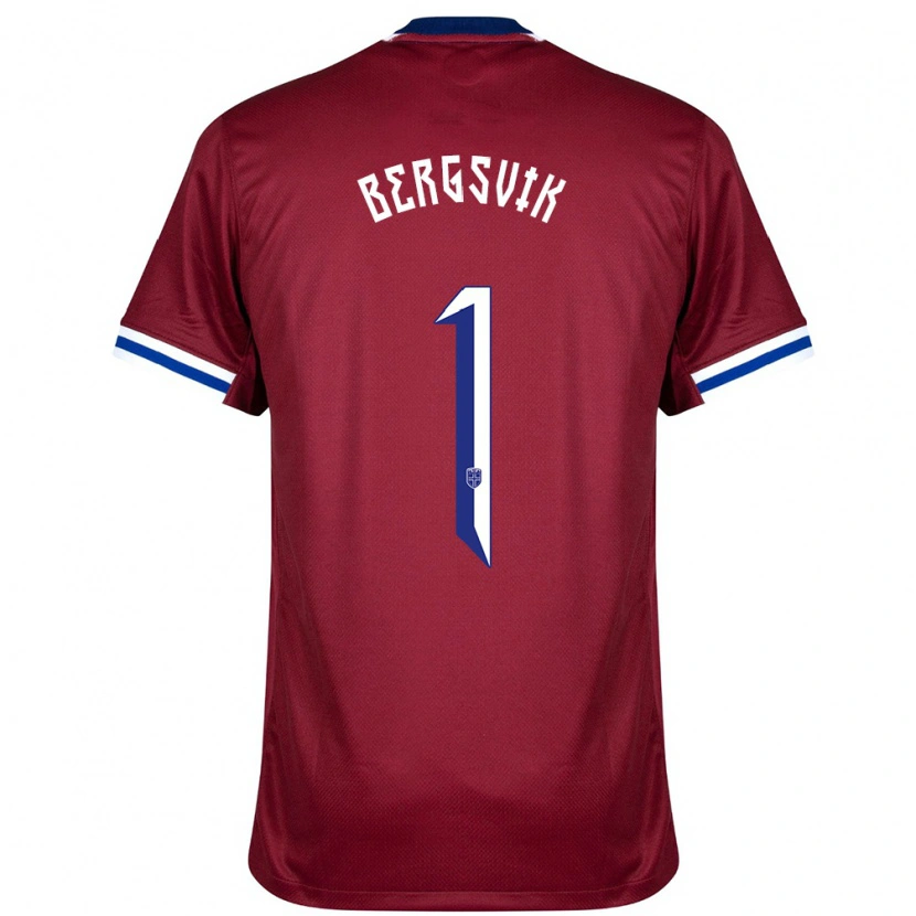 Danxen Kinder Norwegen Aksel Bergsvik #1 Rot Blau Weiß Heimtrikot Trikot 24-26 T-Shirt Schweiz