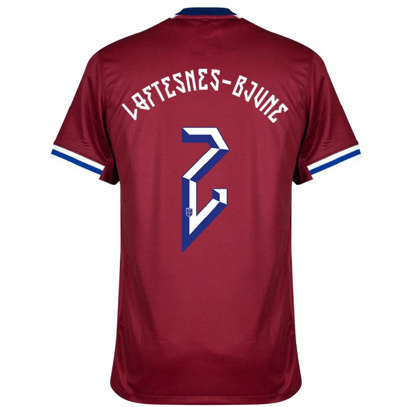 Danxen Kinder Norwegen Filip Loftesnes-Bjune #2 Rot Blau Weiß Heimtrikot Trikot 24-26 T-Shirt Schweiz