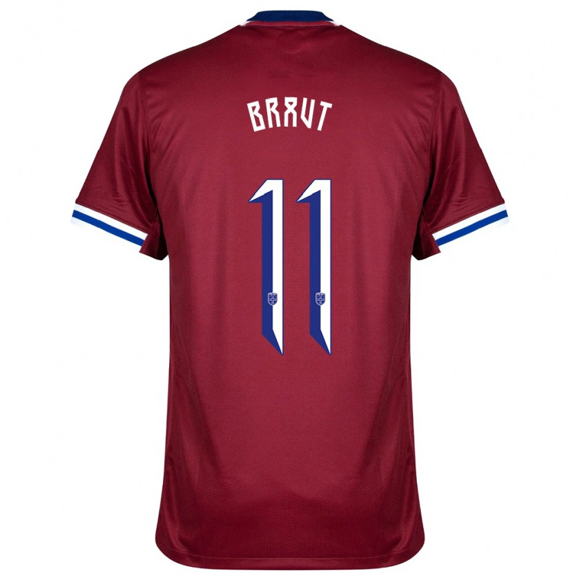 Danxen Kinder Norwegen Daniel Braut #11 Rot Blau Weiß Heimtrikot Trikot 24-26 T-Shirt Schweiz