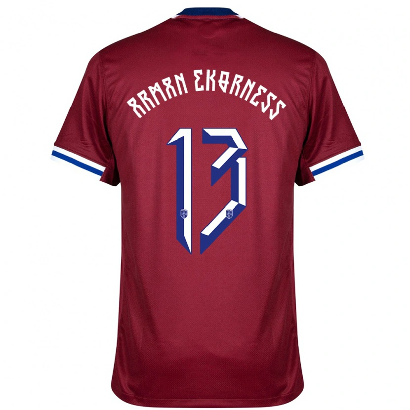 Danxen Kinder Norwegen Karsten Arman Ekorness #13 Rot Blau Weiß Heimtrikot Trikot 24-26 T-Shirt Schweiz