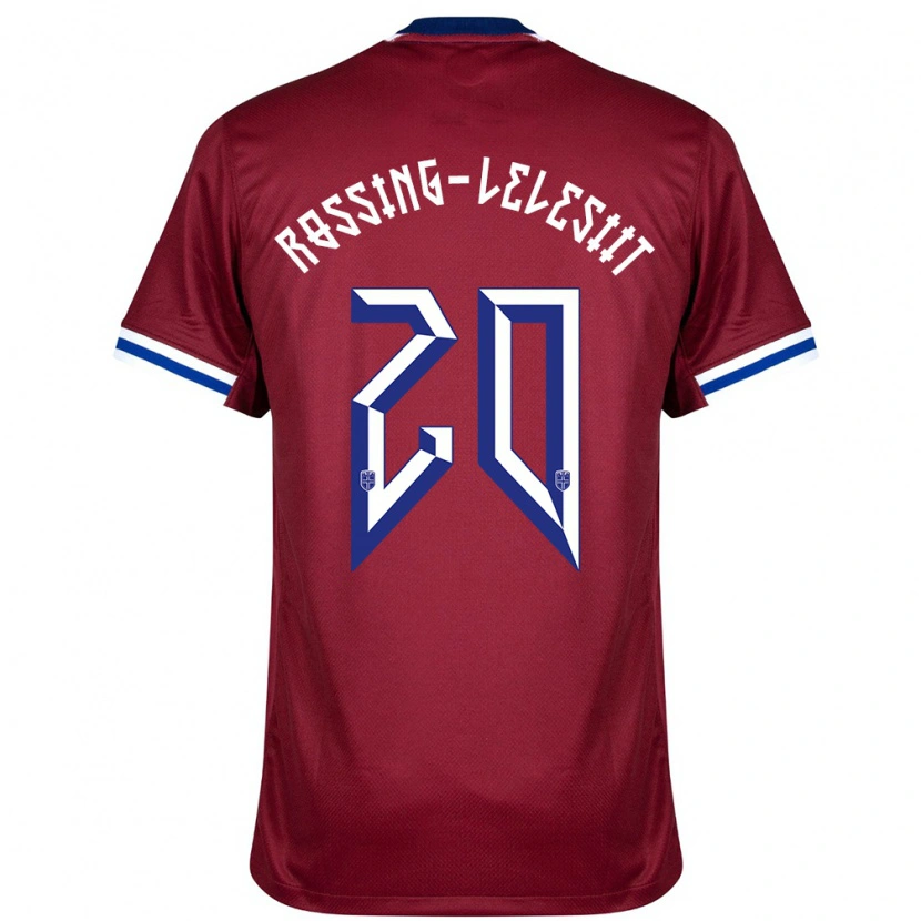 Danxen Kinder Norwegen Alexander Røssing-Lelesiit #20 Rot Blau Weiß Heimtrikot Trikot 24-26 T-Shirt Schweiz