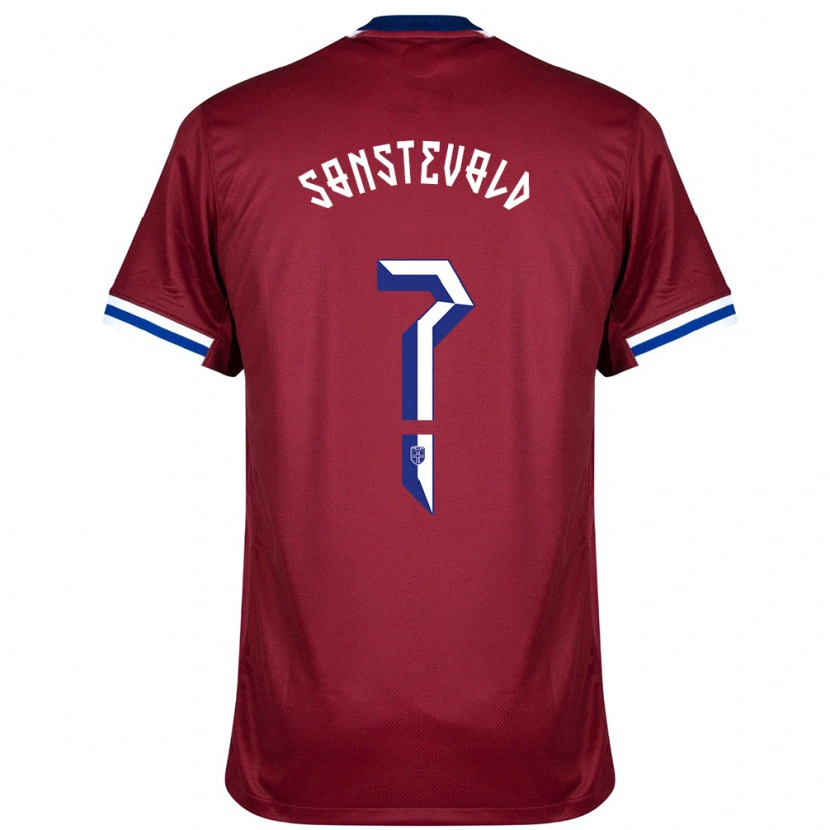 Danxen Kinder Norwegen Anja Sønstevold #0 Rot Blau Weiß Heimtrikot Trikot 24-26 T-Shirt Schweiz