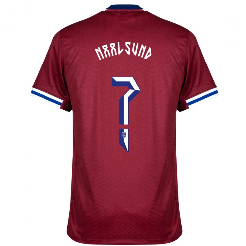 Danxen Kinder Norwegen Lisa Naalsund #0 Rot Blau Weiß Heimtrikot Trikot 24-26 T-Shirt Schweiz