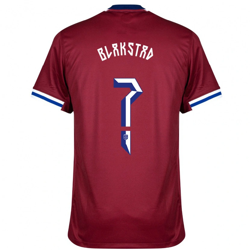 Danxen Kinder Norwegen Julie Blakstad #0 Rot Blau Weiß Heimtrikot Trikot 24-26 T-Shirt Schweiz