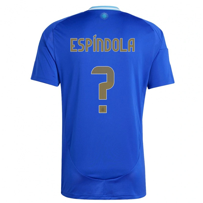 Danxen Kinder Argentinien Santiago Espíndola #0 Blau Auswärtstrikot Trikot 24-26 T-Shirt Schweiz