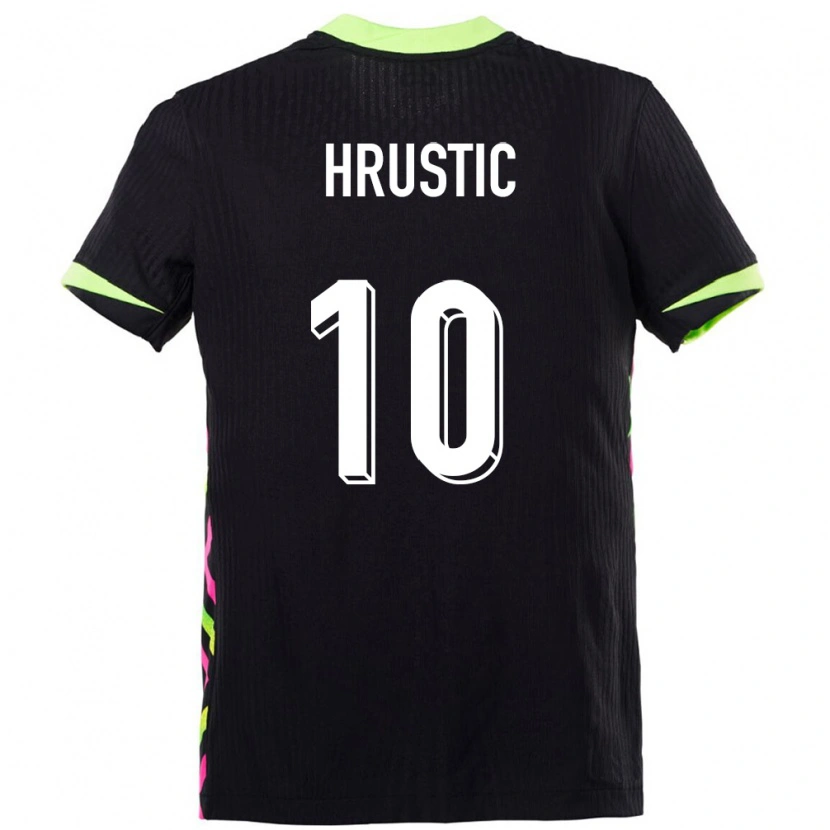 Danxen Kinder Australien Ajdin Hrustić #10 Dunkelblau Auswärtstrikot Trikot 24-26 T-Shirt Schweiz