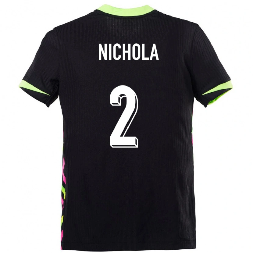 Danxen Kinder Australien Malual Nichola #2 Dunkelblau Auswärtstrikot Trikot 24-26 T-Shirt Schweiz