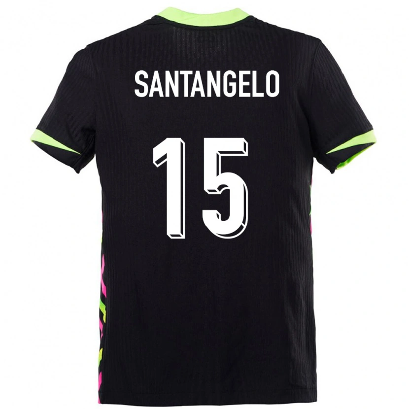 Danxen Kinder Australien Marco Santangelo #15 Dunkelblau Auswärtstrikot Trikot 24-26 T-Shirt Schweiz