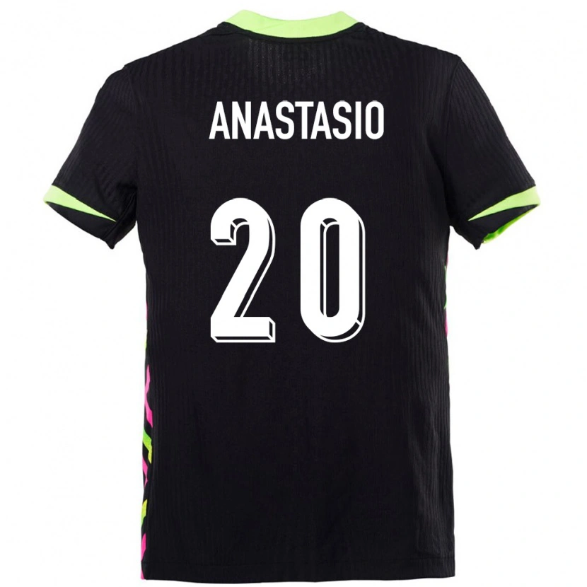 Danxen Kinder Australien Max Anastasio #20 Dunkelblau Auswärtstrikot Trikot 24-26 T-Shirt Schweiz