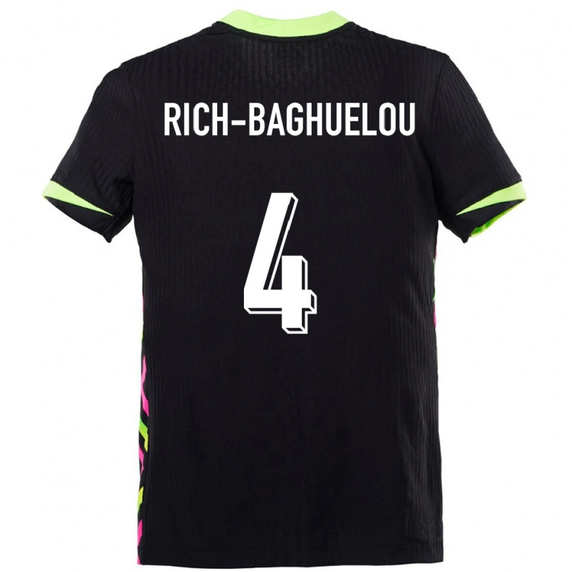 Danxen Kinder Australien Jay Rich Baghuelou #4 Dunkelblau Auswärtstrikot Trikot 24-26 T-Shirt Schweiz