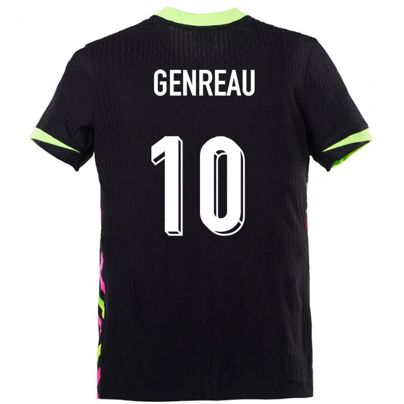Danxen Kinder Australien Denis Genreau #10 Dunkelblau Auswärtstrikot Trikot 24-26 T-Shirt Schweiz