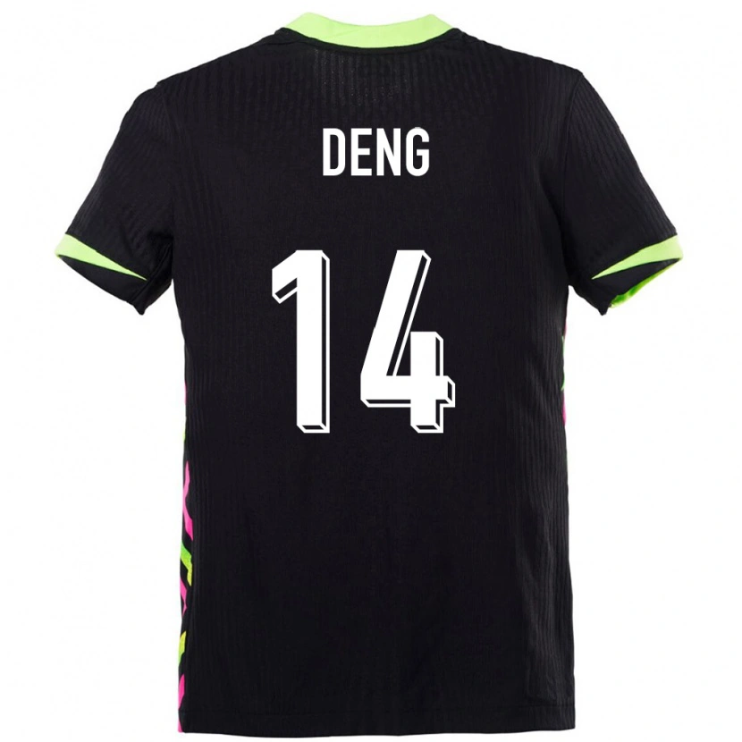Danxen Kinder Australien Thomas Deng #14 Dunkelblau Auswärtstrikot Trikot 24-26 T-Shirt Schweiz