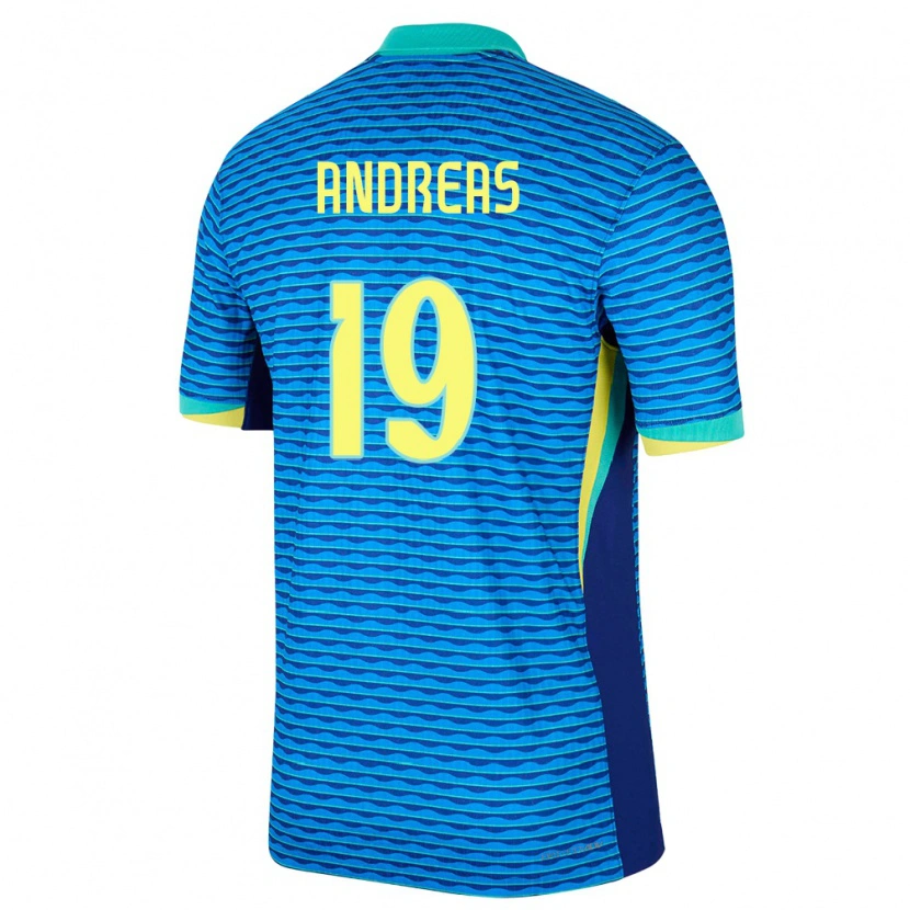 Danxen Kinder Brasilien Andreas Pereira #19 Blau Auswärtstrikot Trikot 24-26 T-Shirt Schweiz