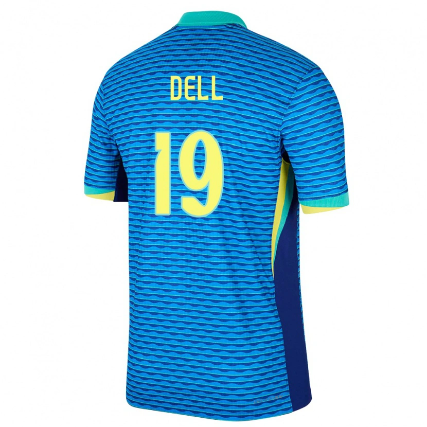 Danxen Kinder Brasilien Dell #19 Blau Auswärtstrikot Trikot 24-26 T-Shirt Schweiz