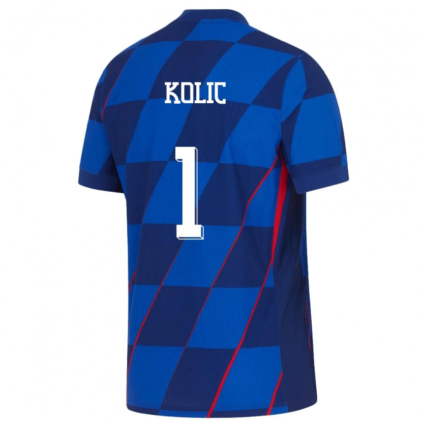 Danxen Kinder Kroatien Franko Kolic #1 Blau Auswärtstrikot Trikot 24-26 T-Shirt Schweiz